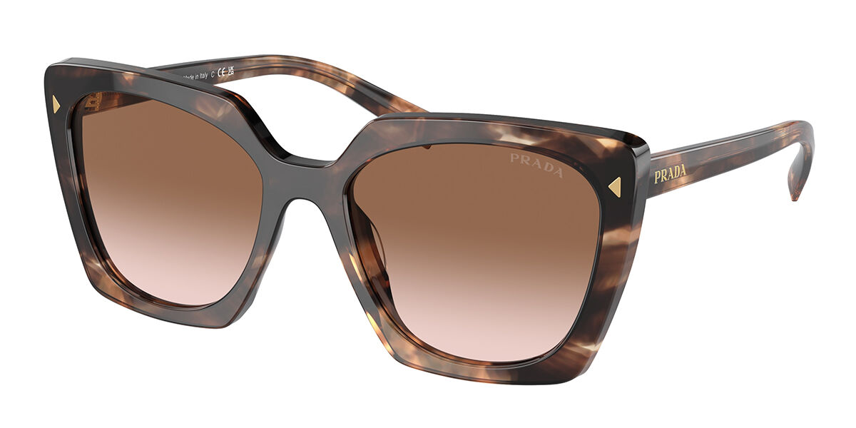 Prada PR 23ZSF Asian Fit 07R0A6, Tortoiseshell frame, Gradient Brown lenses