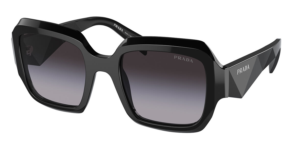 Prada PR 28ZSF Asian Fit 16K90A, Black frame, Grey lenses