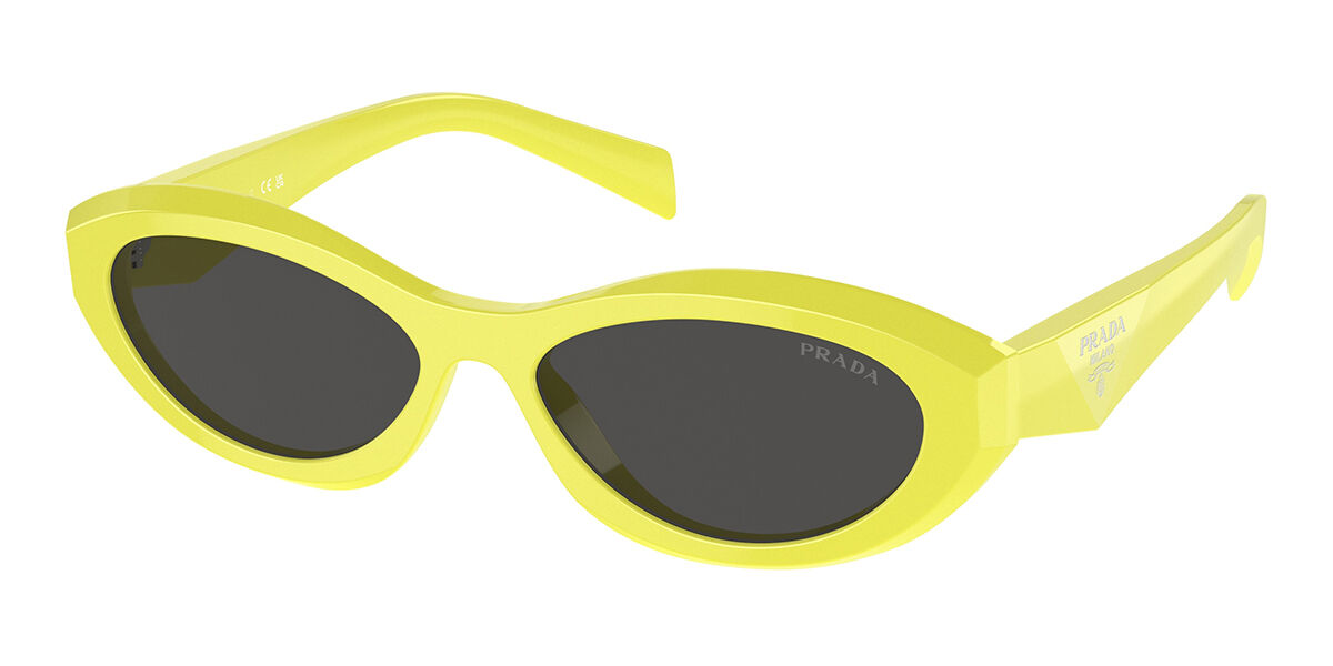 Prada PR 26ZSF Asian Fit 13L08Z, Yellow frame, Grey lenses