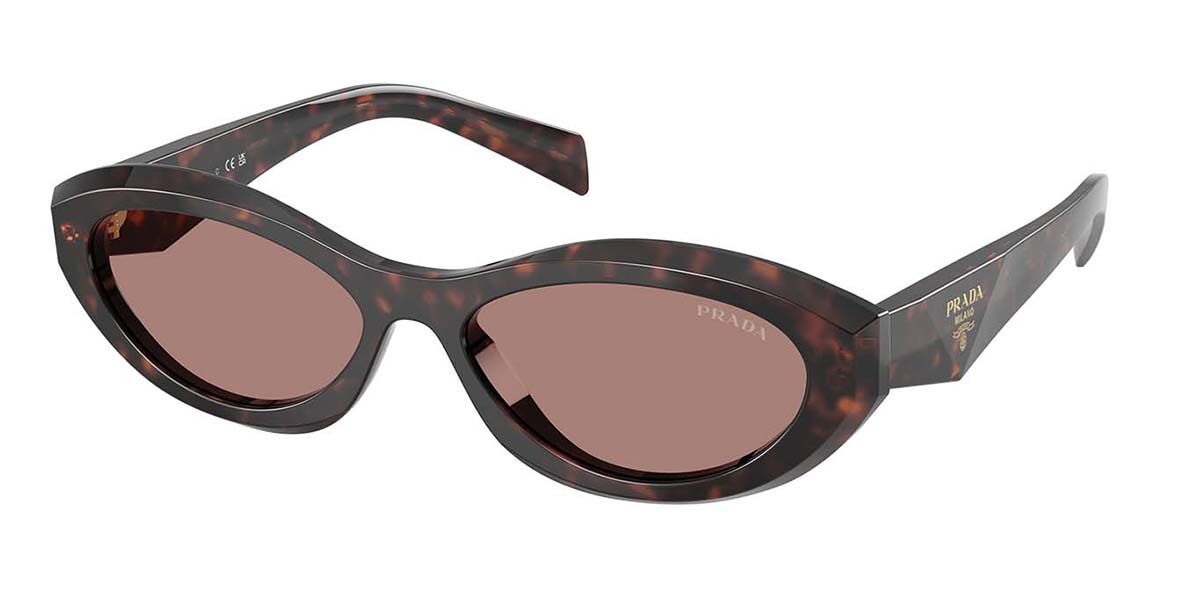 Prada PR 26ZSF Asian Fit 17N60B, Tortoiseshell frame, Light Brown lenses