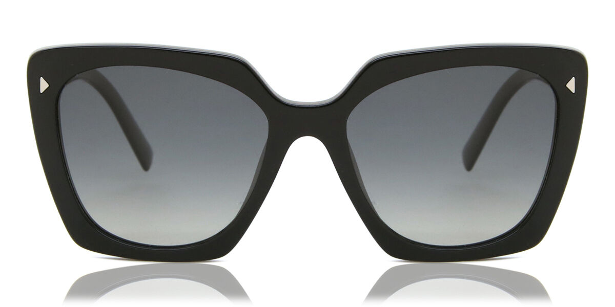 Prada PR 23ZS Polarized 1AB5W1, Black frame, Grey lenses