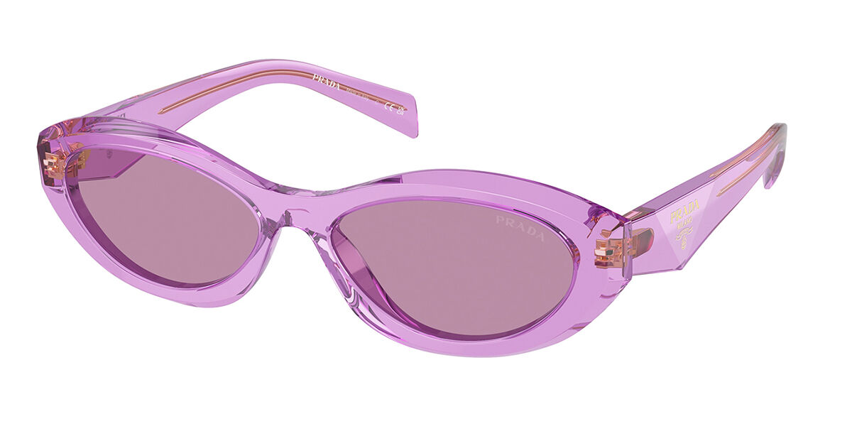 Prada PR 26ZS 13R07Q, Dark Violet With Internal Silver Mirror lenses