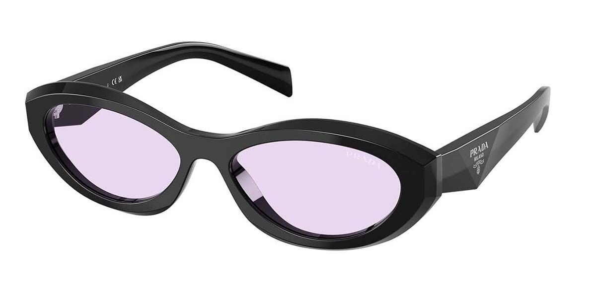 Prada PR 26ZS 16K40J, Black frame, Purple lenses