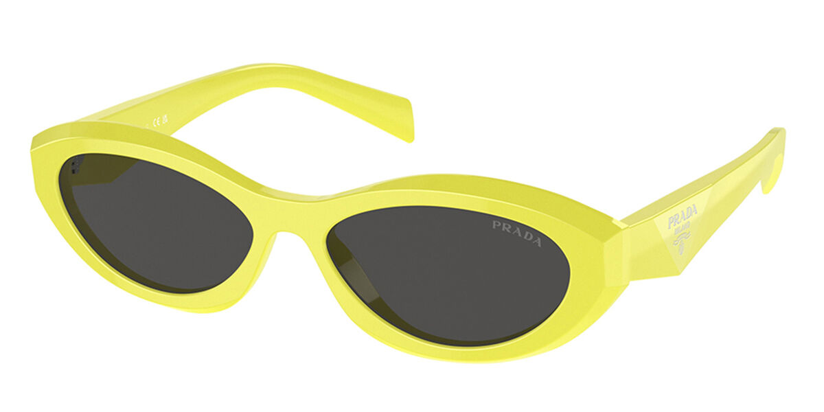 Prada PR 26ZS 13L08Z, Yellow frame, Grey lenses