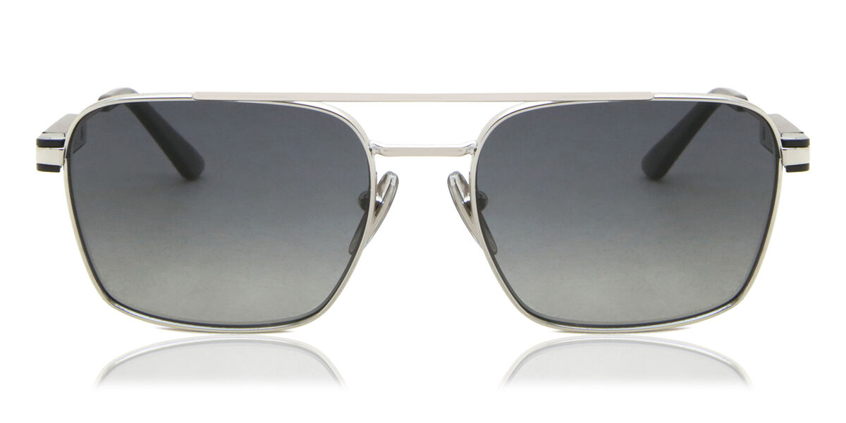 Prada PR 67ZS Polarized 1BC5W1, Silver frame, Grey lenses