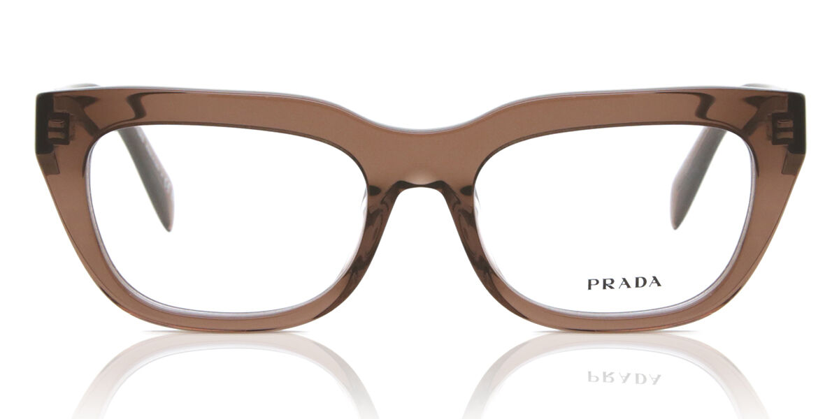 Prada PR A06V 17O1O1, Brown frame