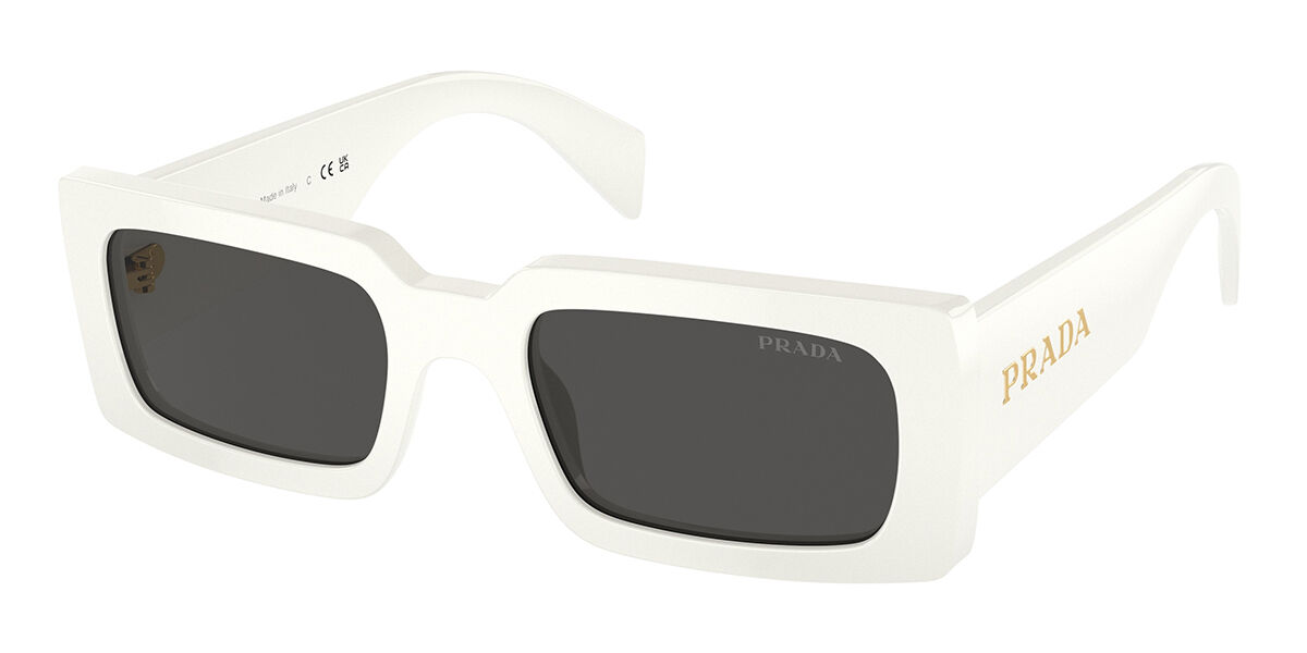 Prada PR A07S 1425S0, White frame, Dark Grey lenses