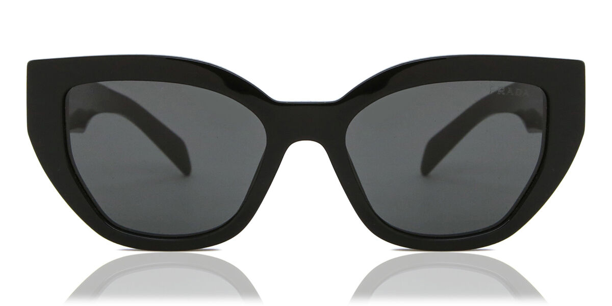 Prada PR A09S 1AB5S0, Black frame, Dark Grey lenses
