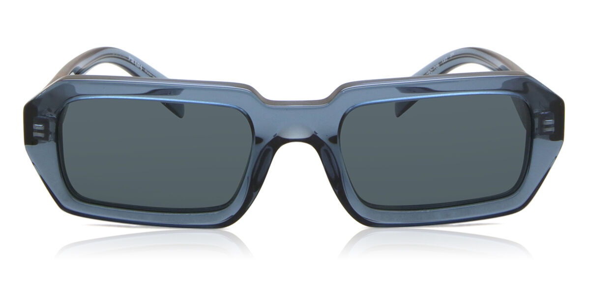 Prada PR A12S 19O70B, Blue frame, Dark Grey lenses