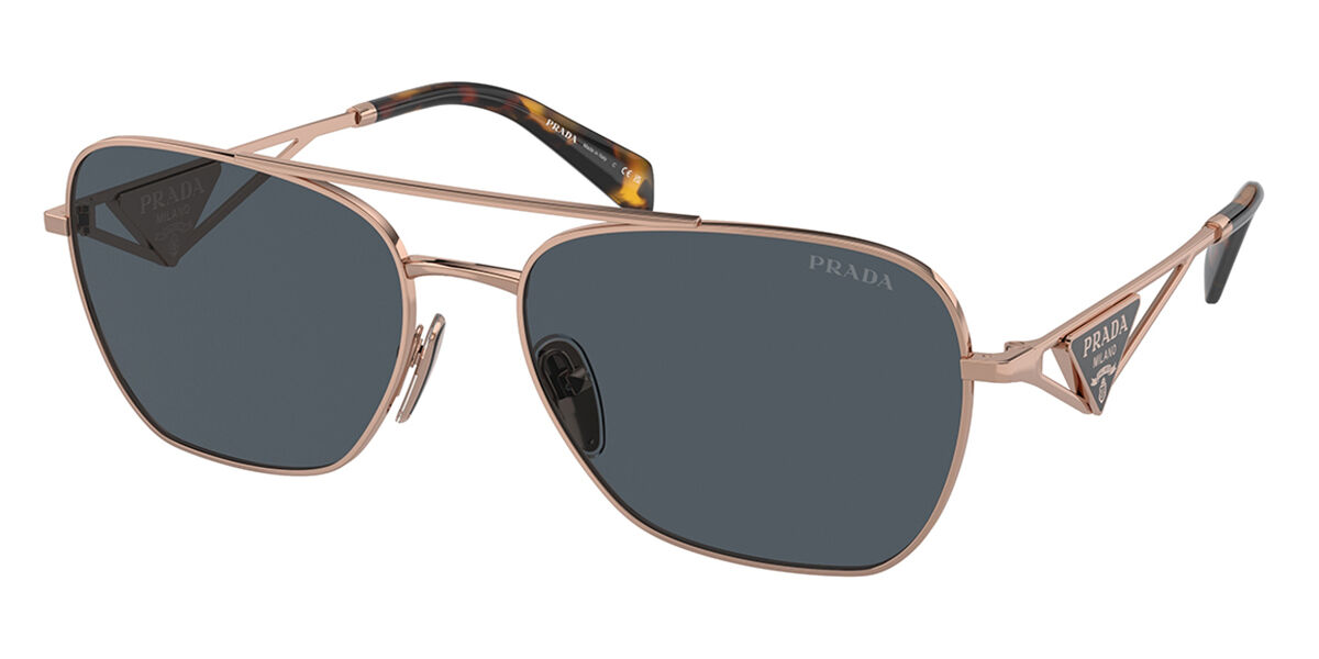 Prada PR A50S SVF09T, Gold frame, Dark Grey lenses