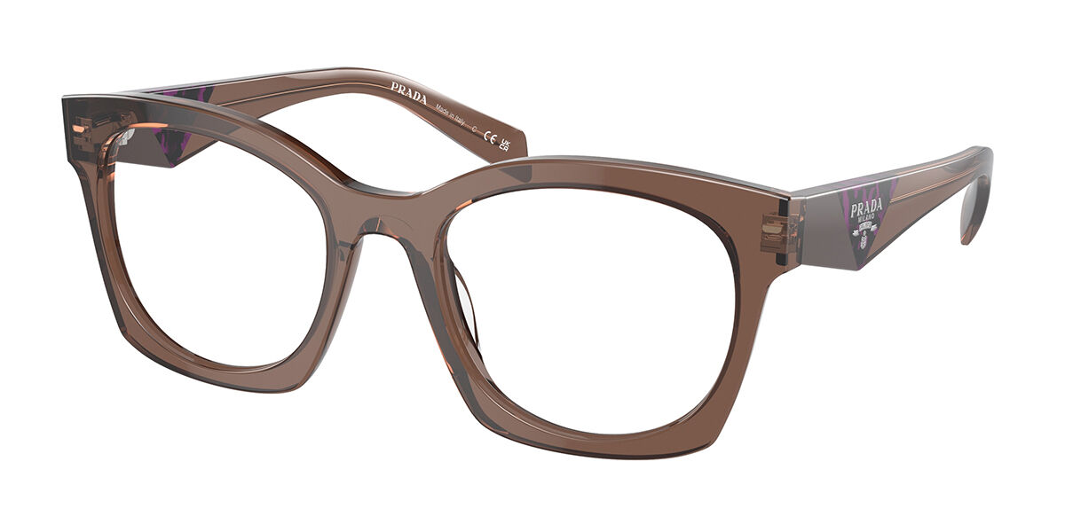 Prada PR A05VF Asian Fit 17O1O1, Brown frame