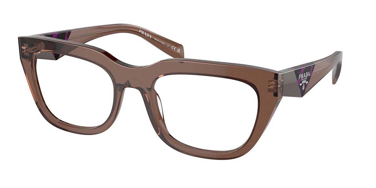 Prada PR A06VF Asian Fit 17O1O1, Brown frame