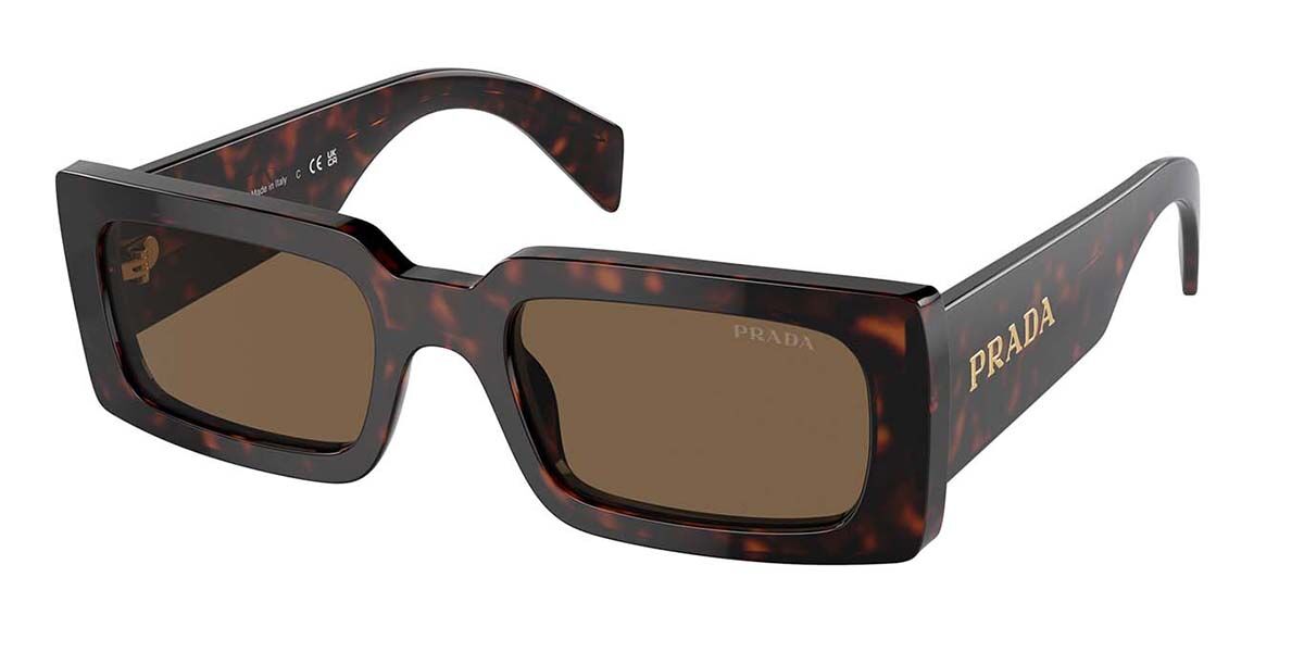 Prada PR A07S Polarized 16N5Y1, Tortoiseshell frame, Dark Brown Polarized lenses