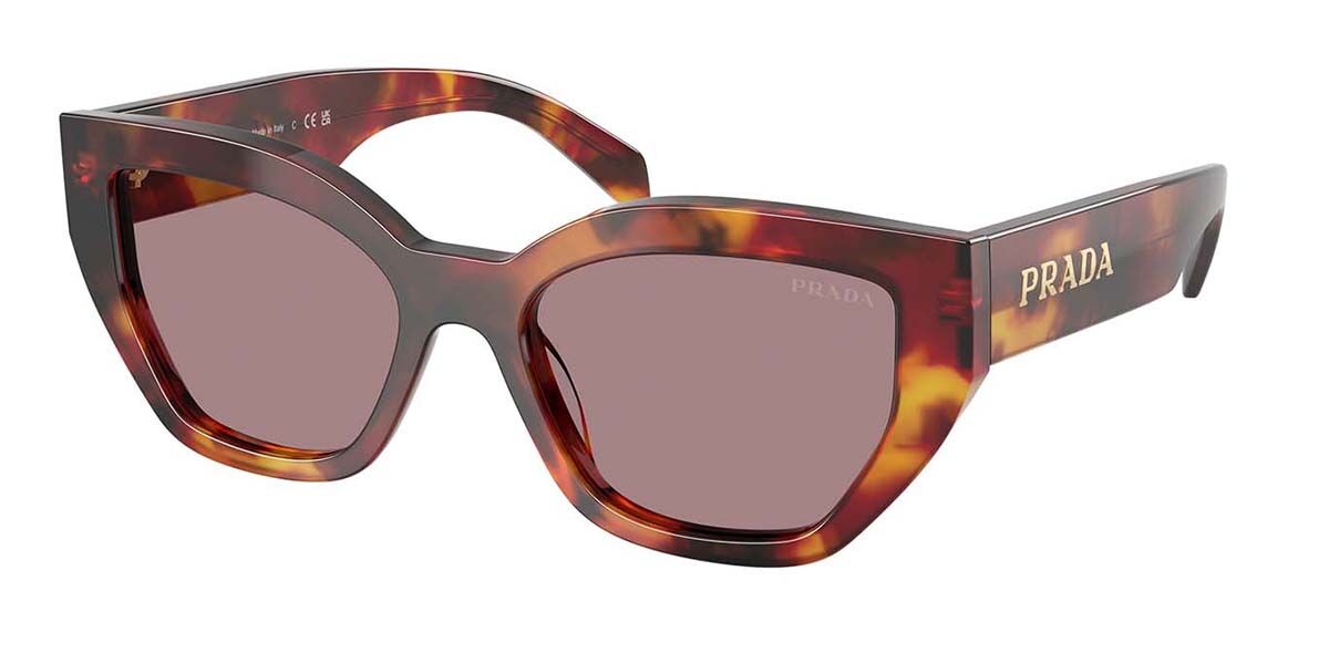 Prada PR A09S 22A20I, Tortoiseshell frame, Light Purple/Brown lenses