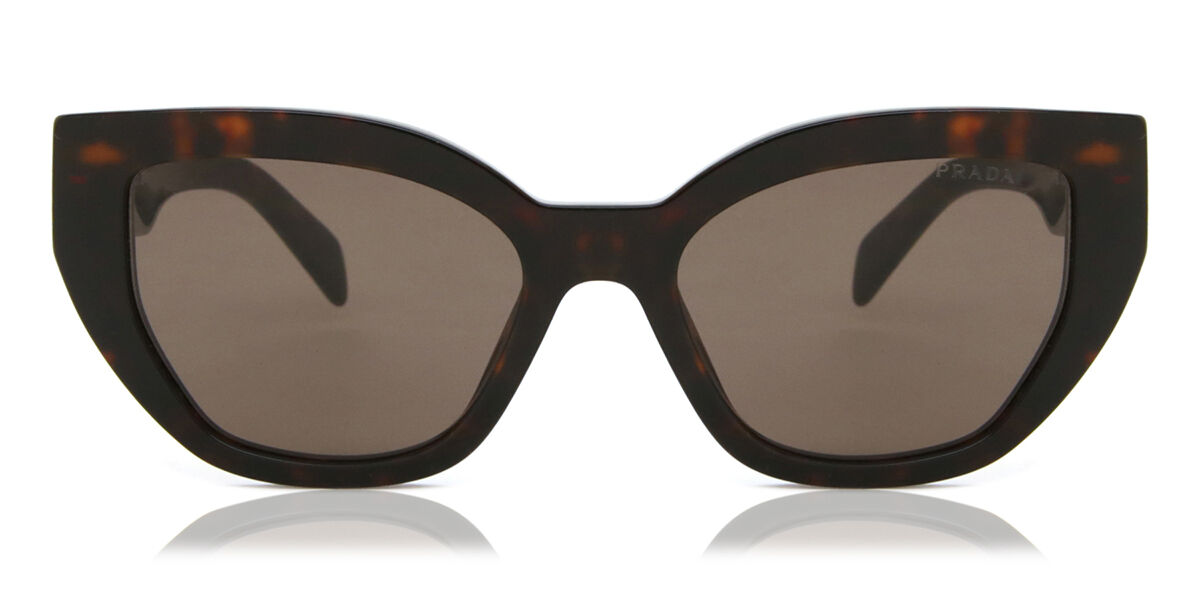 Prada PR A09S 16N5Y1, Tortoiseshell frame, Dark Brown lenses