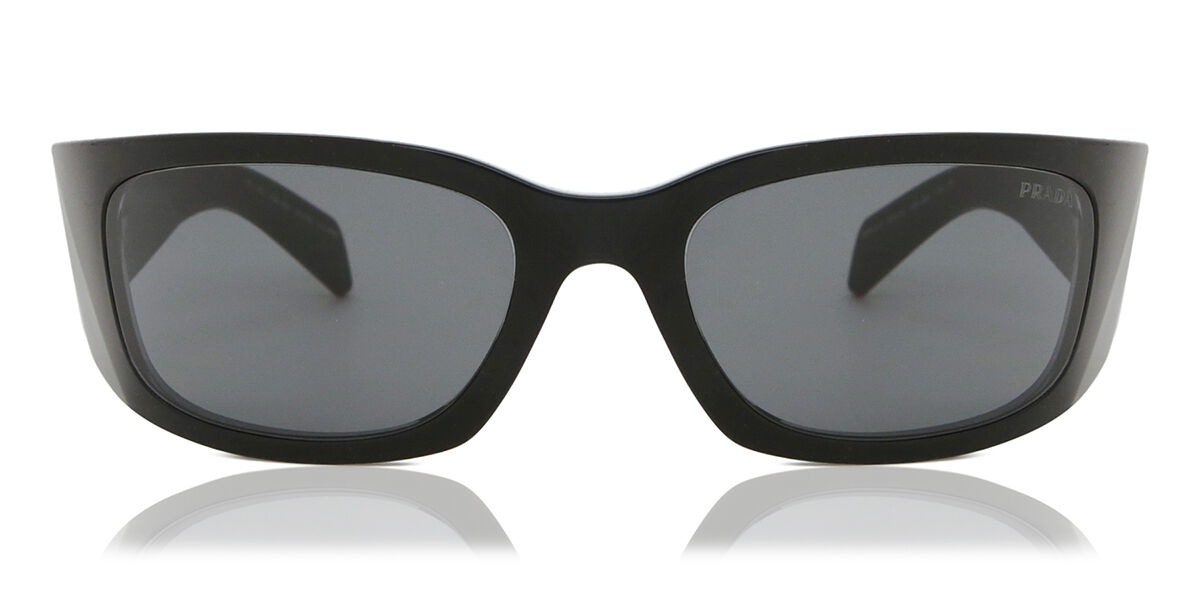 Prada PR A14S 1AB5S0, Black frame, Dark Grey lenses
