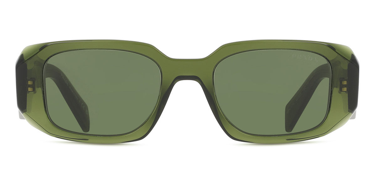 Prada PR 17WS 19Z1I0, Green frame, Green lenses