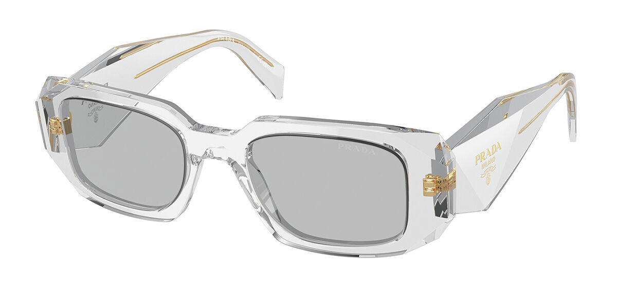 Prada PR 17WSF Asian Fit 12R30B, Grey frame, Light Grey lenses