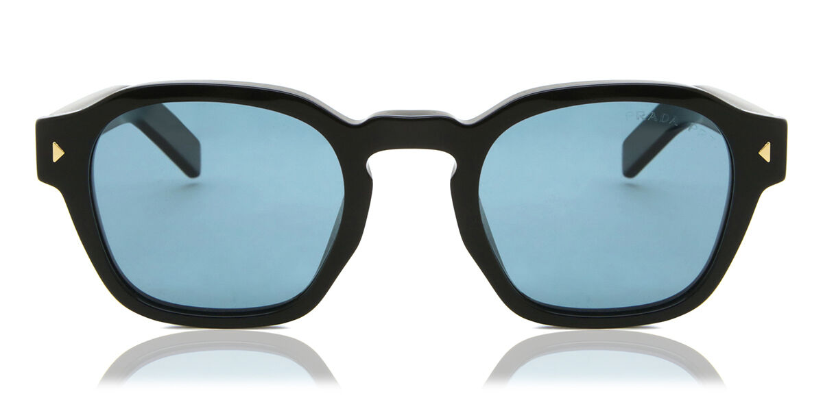 Prada PR A16S Polarized 16K04D, Black frame, Green Polarized lenses