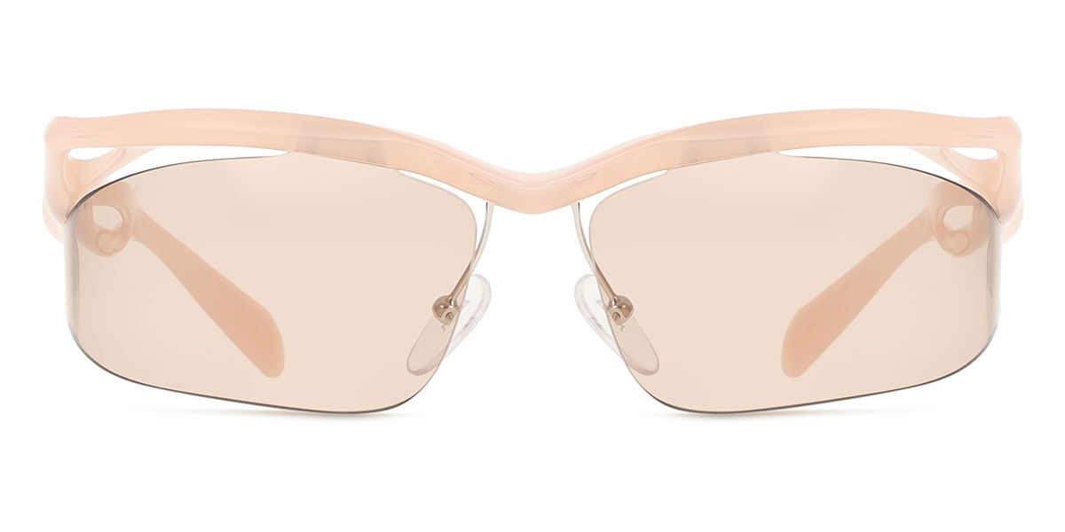 Prada PR A25S 12S4I2, Pink frame, Light Brown lenses