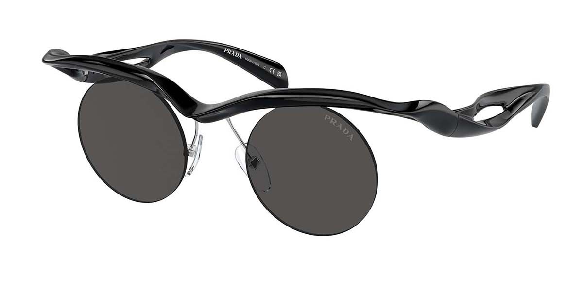 Prada PR A18S 1AB5S0, Black frame, Dark Grey lenses