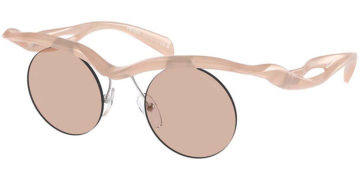 Prada PR A24S 12S0B8, Pink frame, Light Brown lenses