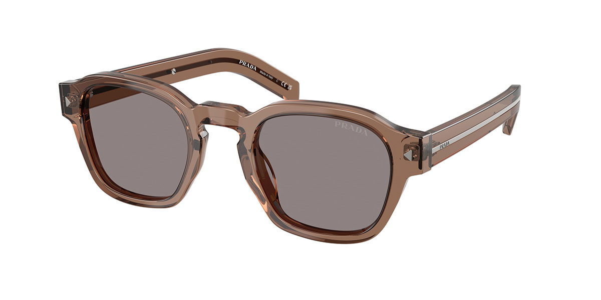 Prada PR A16SF Asian Fit 28I03D, Brown frame, Grey lenses