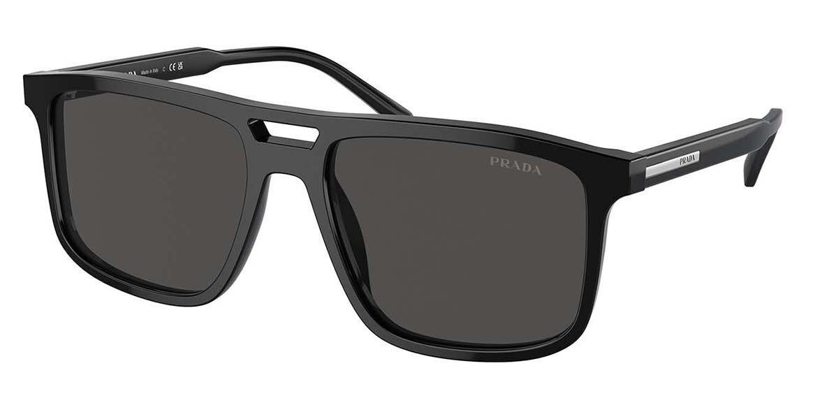 Prada PR A22SF Asian Fit 16K08Z, Black frame, Dark Grey lenses