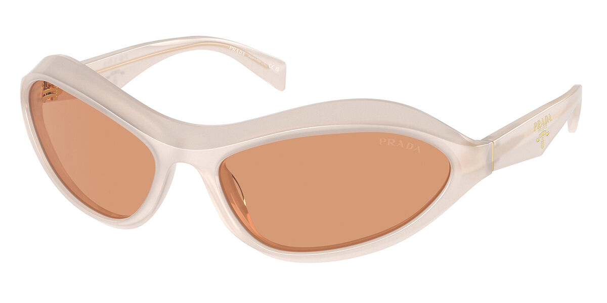 Prada PR A20SF Asian Fit 12V07V, White frame, Orange lenses