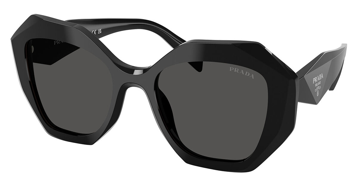 Prada PR 16WS 1AB5S0, Black frame, Dark Grey lenses