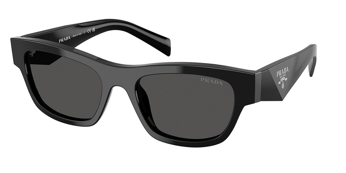 Prada PR B09S 16K08Z, Black frame, Dark Grey lenses