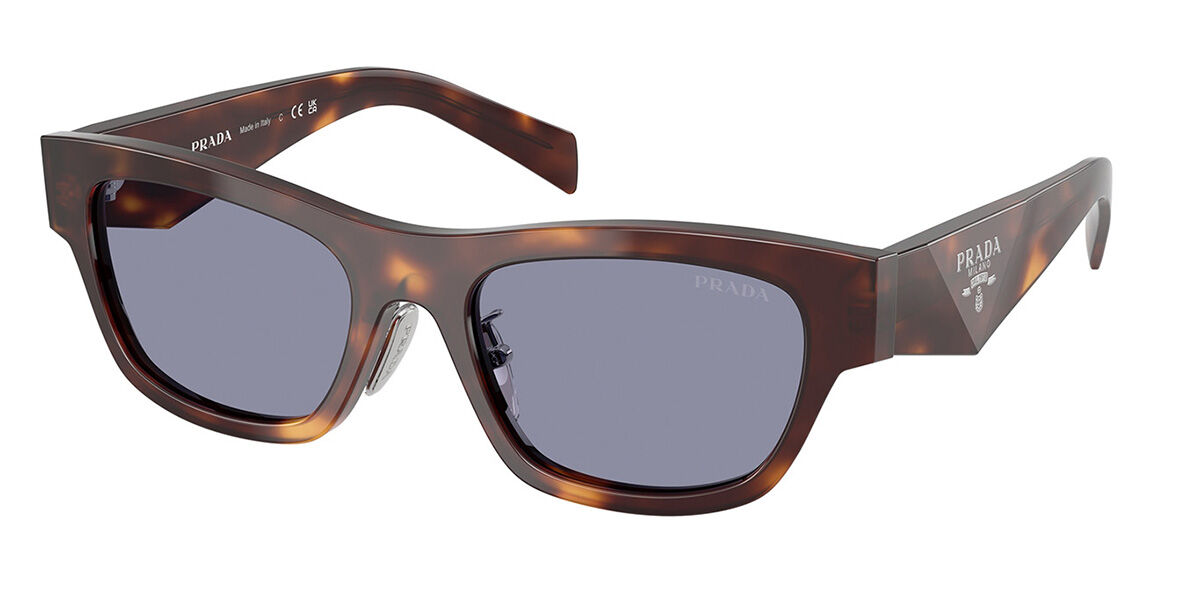 Prada PR B09SF Asian Fit 15W03N, Tortoiseshell frame, Grey lenses