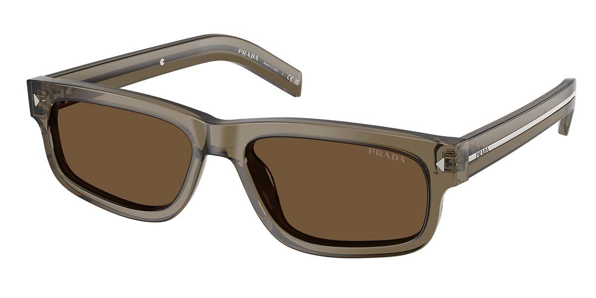 Prada PR B11S 18T70F, Brown frame, Dark Brown lenses
