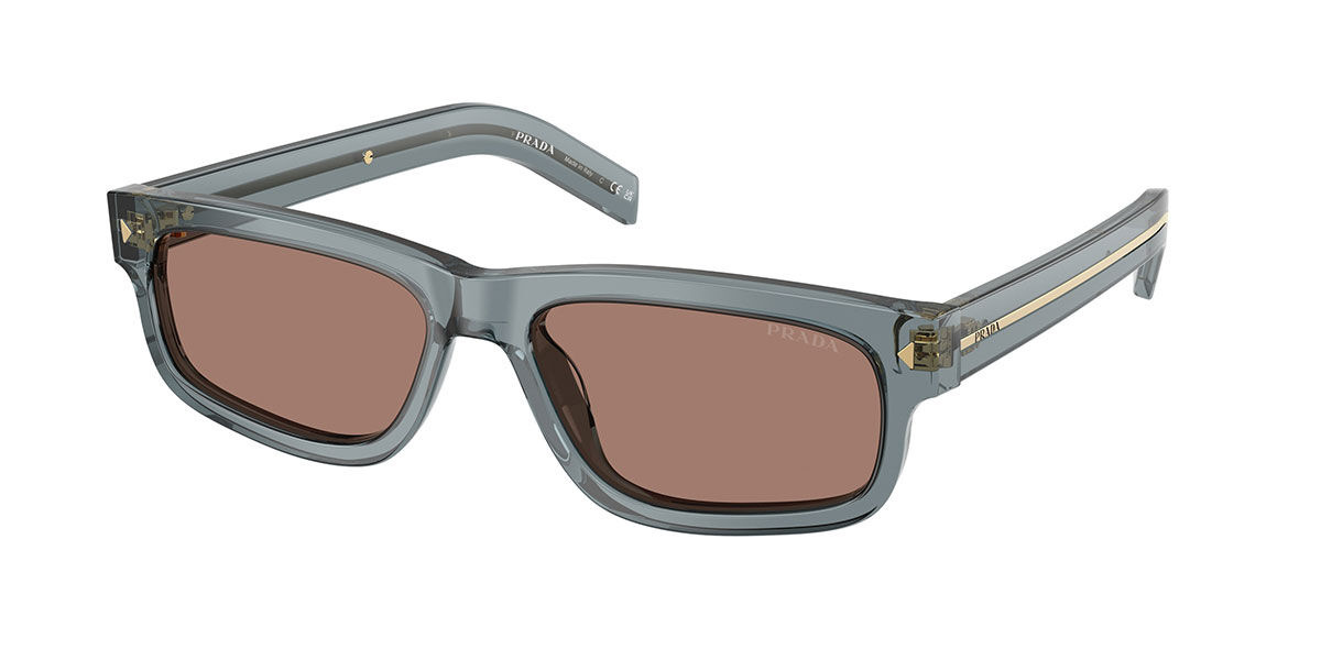 Prada PR B11S 17T05D, Blue frame, Brown Mirror Internal Grey lenses