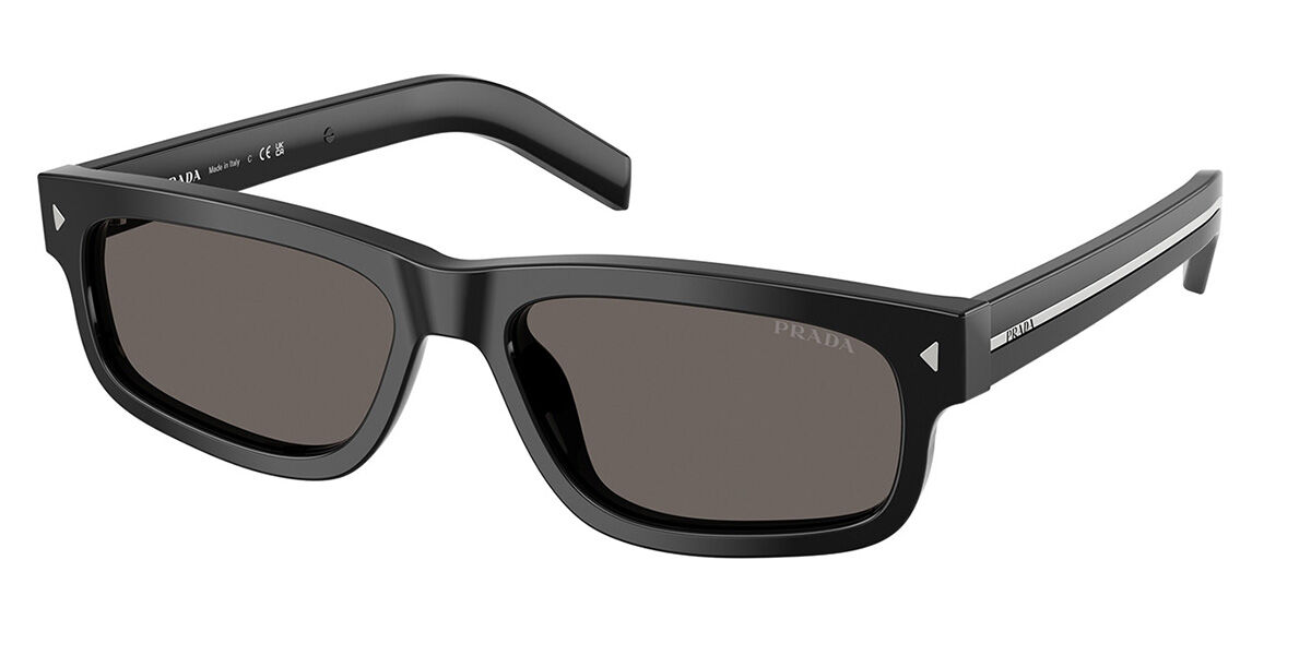 Prada PR B11SF Asian Fit 16K731, Black frame, Dark Grey lenses
