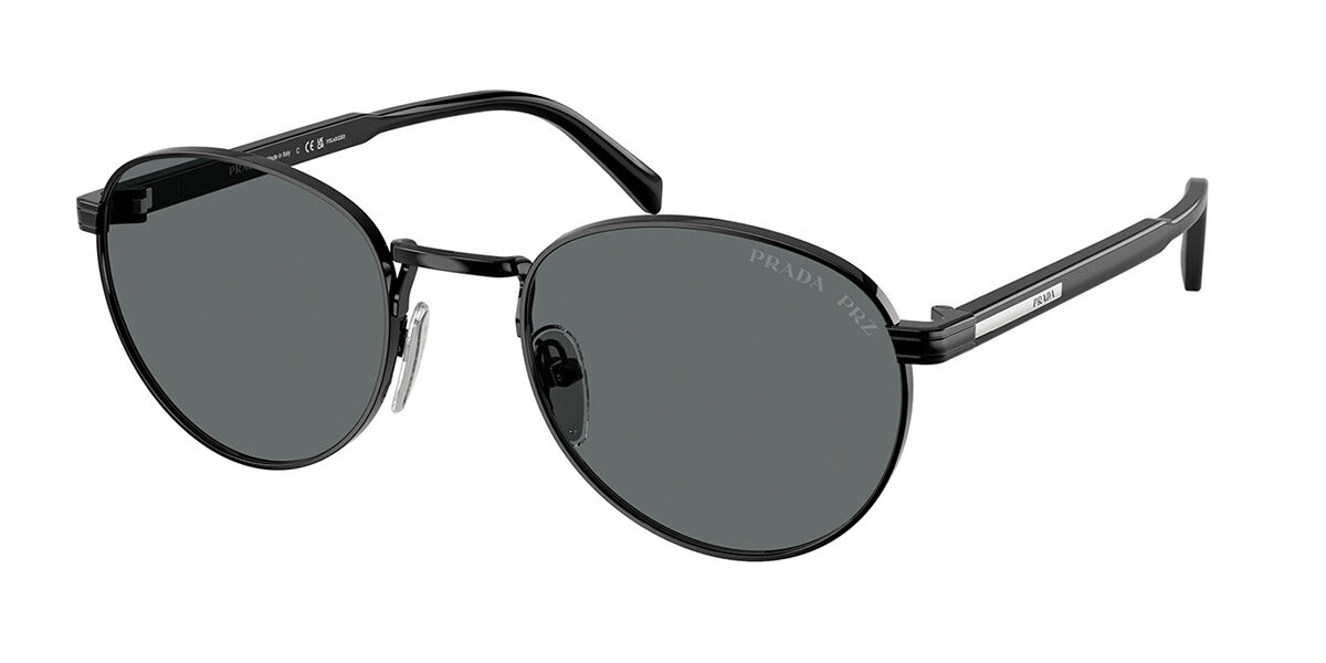 Prada PR B51S Polarized 1AB5Z1, Black frame, Grey Polarized lenses