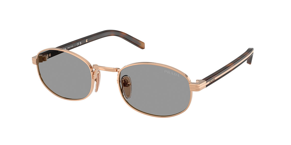 Prada PR B53S SVF50Q, Gold frame, Grey lenses