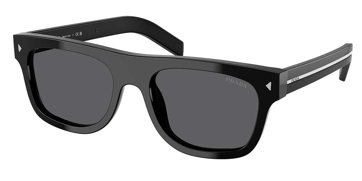 Prada PR B12S 16K731, Black frame, Dark Grey lenses