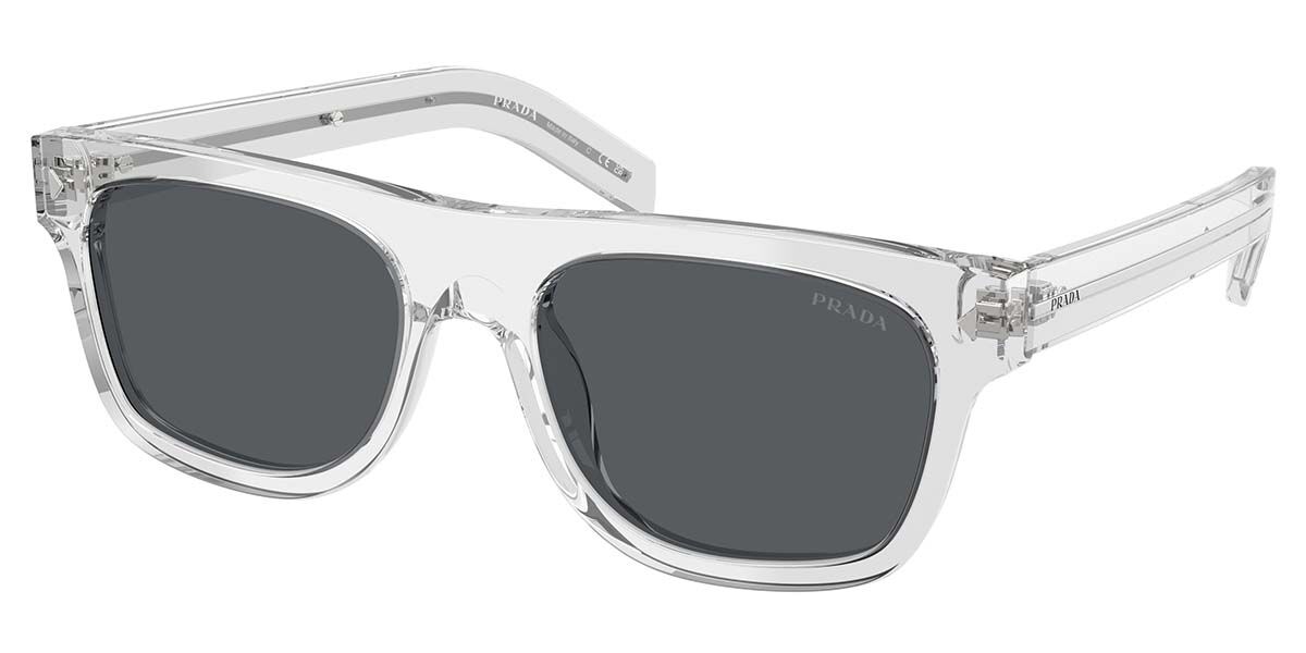 Prada PR B12S 12R07T, Grey frame, Dark Blue lenses