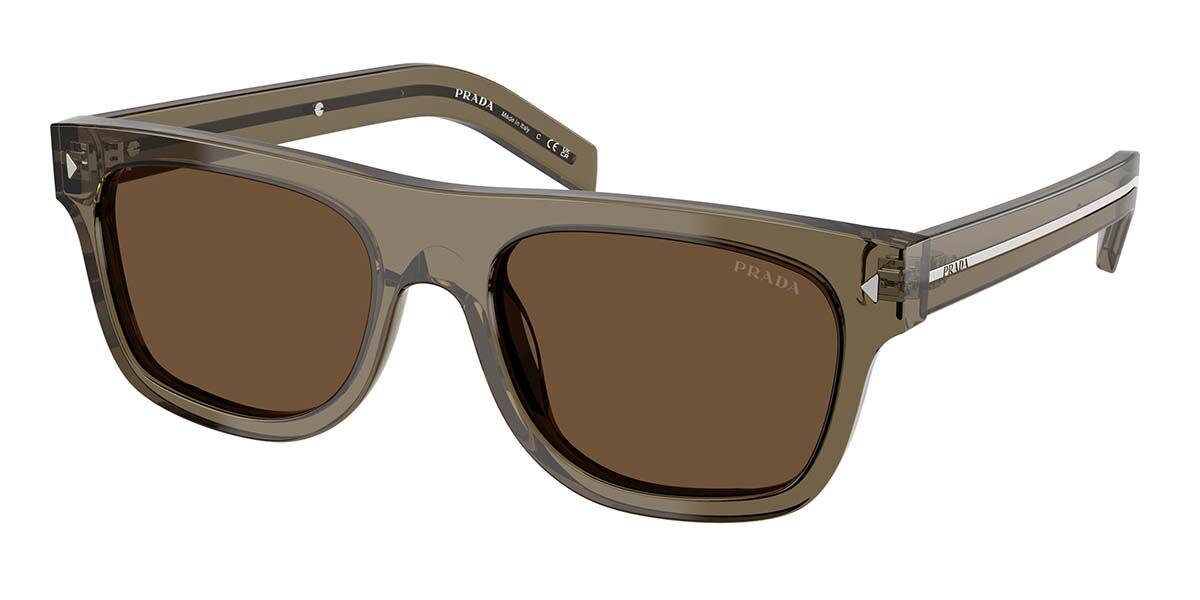 Prada PR B12S 18T70F, Brown frame, Dark Brown lenses