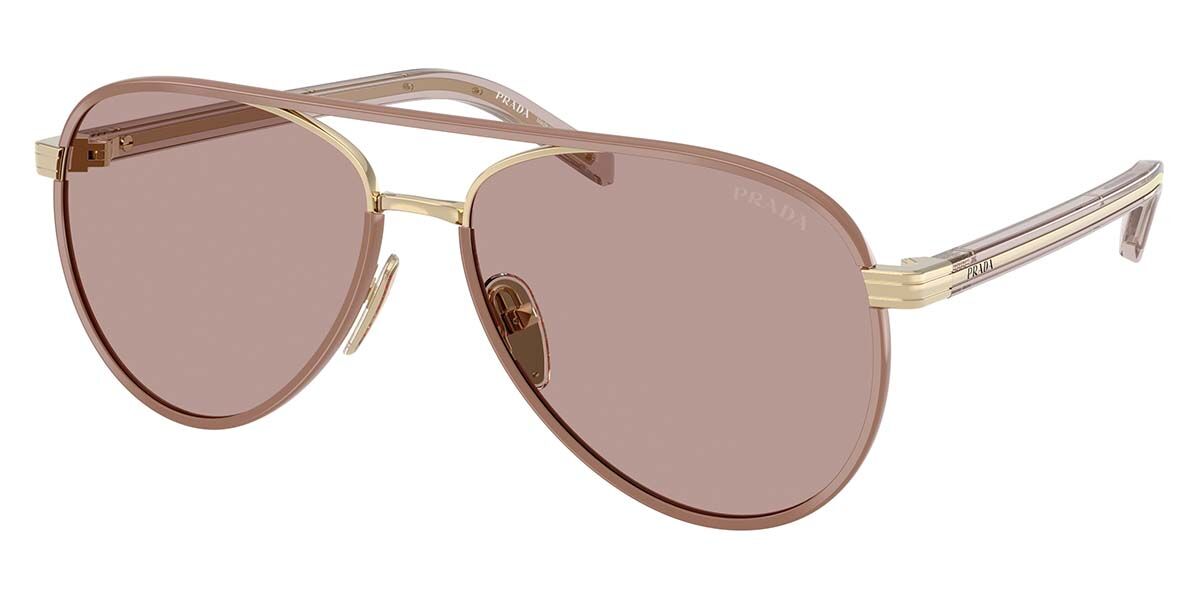 Prada PR B57S 24E20I, Brown frame, Light Purple/Brown lenses