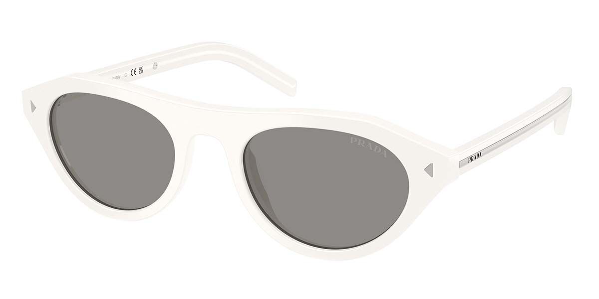Prada PR B15S 17K80R, White frame, Grey lenses
