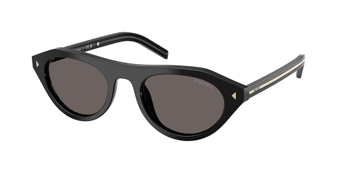 Prada PR B15SF Asian Fit 16K731, Black frame, Dark Grey lenses