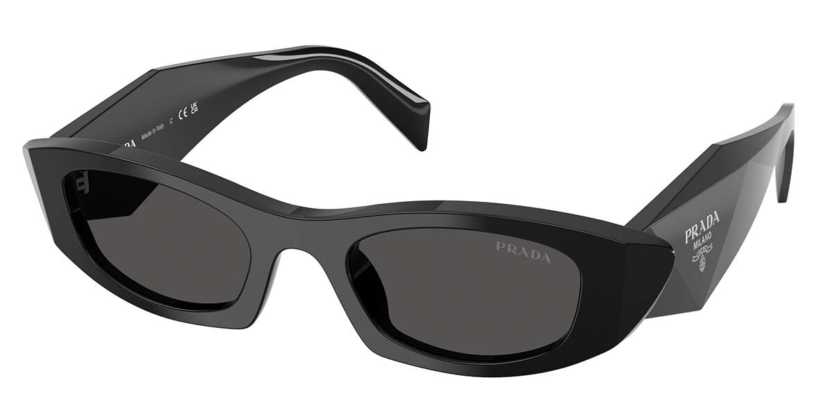 Prada PR B16S 16K08Z, Black frame, Dark Grey lenses