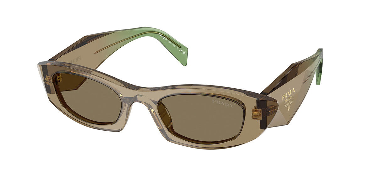 Prada PR B16S 29E90F, Brown frame, Light Brown lenses