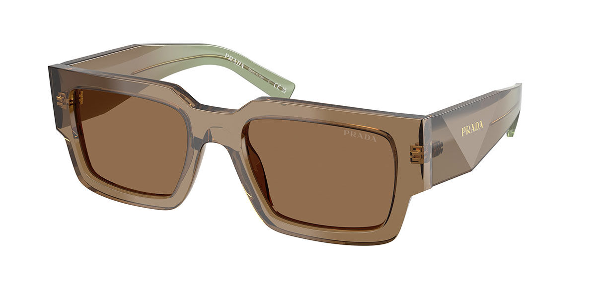Prada PR B17S 29E90F, Brown frame, Light Brown lenses
