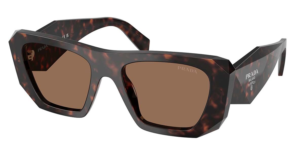 Prada PR B18S 17N06B, Tortoiseshell frame, Dark Brown lenses