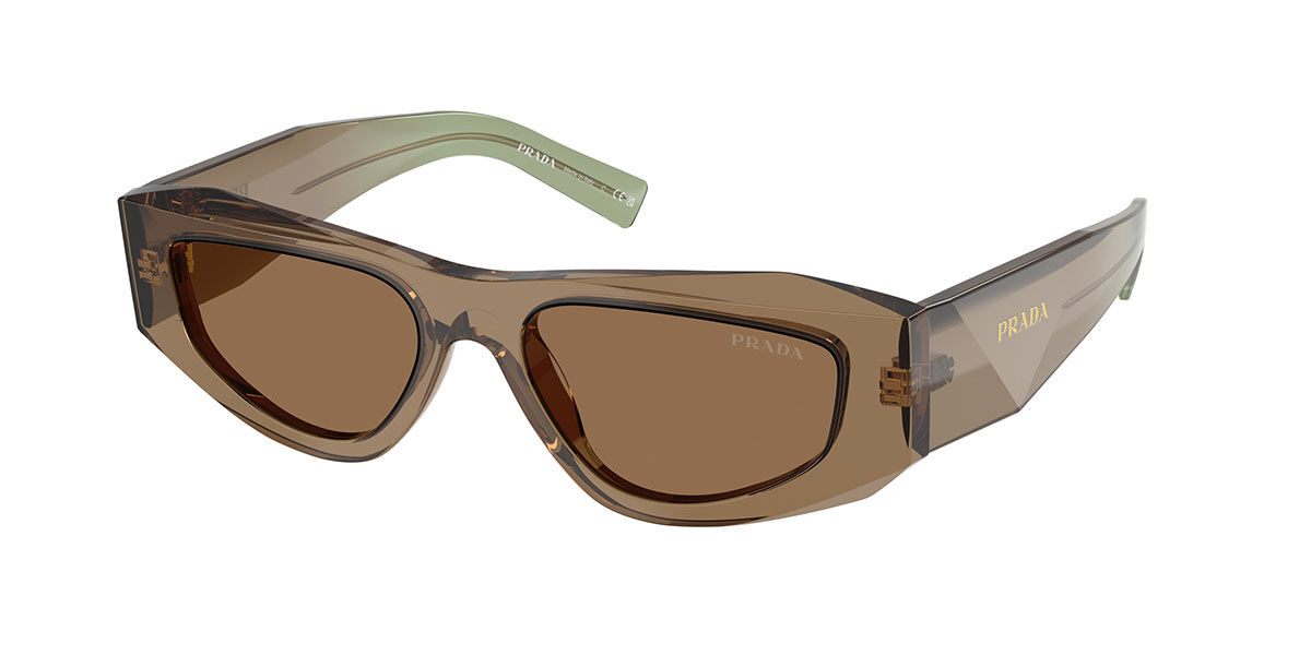 Prada PR B19S 29E90F, Brown frame, Light Brown lenses