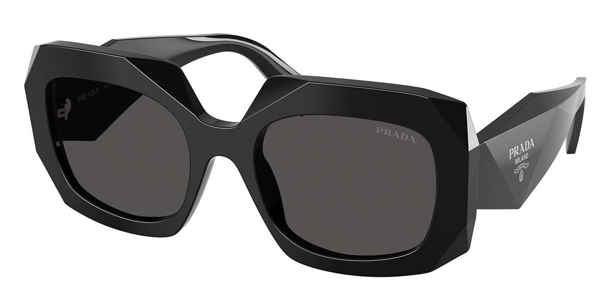 Prada PR B23S 16K08Z, Black frame, Dark Grey lenses