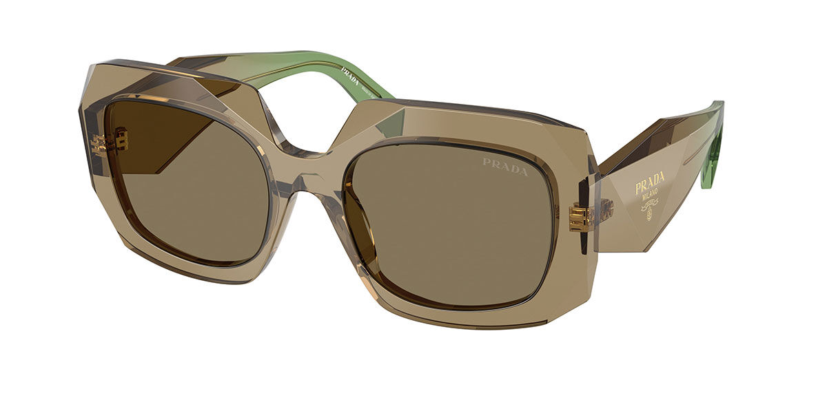 Prada PR B23S 29E90F, Brown frame, Light Brown lenses